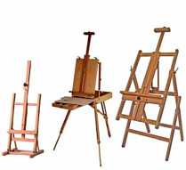 Staffelier fra kunstnerutstyr.no Egen produksjon av feltstaffeli, bordstaffeli, studiostaffeli og atelierstaffeli fra kunstnerutstyr.no Stort utvalg i malestativ.